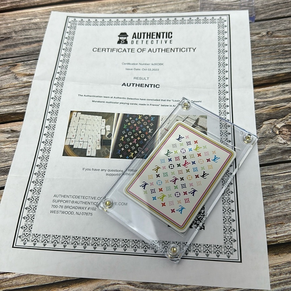 Louis Vuitton x Takashi Murakami S/S 2003 Playing Card Black Joker Ltd ETD​​​ - Picture 5 of 5